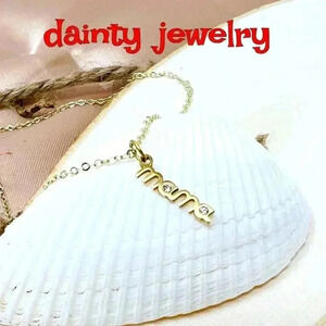 Mama necklace, jewelry for mom made with love